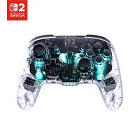 Turtle Beach Afterglow Clear Wireless RGB Gaming Controller. Officially licensed for Nintendo Switch 2