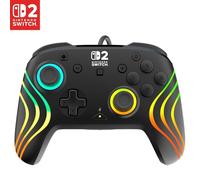Turtle Beach Afterglow Wave Black Wired RGB Gaming Controller. Officially Licensed for Nintendo Switch 2