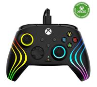 Turtle Beach Afterglow Wave Controller Black Wired RGB Gaming Controller - Licensed for Xbox Series X or S, Xbox One and Windows - Mappable Buttons, Hall-Effect Hair Triggers, Audio Controls
