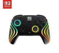 Turtle Beach Afterglow Wave Black Wireless RGB Gaming Controller. Officially Licensed for Nintendo Switch 2