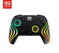 Turtle Beach Afterglow Wave Black Wireless RGB Gaming Controller. Officially Licensed for Nintendo Switch 2