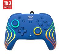 Turtle Beach Afterglow Wave Blue Wired RGB Gaming Controller. Officially Licensed for Nintendo Switch 2