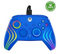 Turtle Beach Afterglow Wave Controller Blue Wired RGB Gaming Controller - Licensed for Xbox Series X or S, Xbox One and Windows - Mappable Buttons, Hall-Effect Hair Triggers, Audio Controls