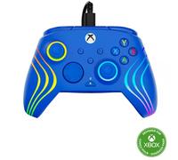 Turtle Beach Afterglow Wave Blue Wired RGB Gaming Controller with Mappable Buttons Hall-Effect Hair Triggers and Audio Controls. Licensed for Xbox Series X orS Xbox One & Windows