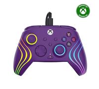Turtle Beach Afterglow Wave Purple Wired RGB Gaming Controller with Mappable Buttons, Hall-Effect Hair Triggers and Audio Controls. Licensed for Xbox Series X orS, Xbox One & Windows