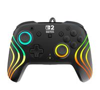 Turtle Beach Afterglow Wave Black Wired RGB Gaming Controller. Officially Licensed for Nintendo Switch 2
