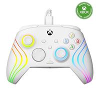 Turtle Beach Afterglow Wave White Wired RGB Gaming Controller with Mappable Buttons, Hall-Effect Hair Triggers and Audio Controls. Licensed for Xbox Series X orS, Xbox One & Windows