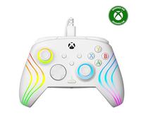 Turtle Beach Afterglow Wave White Wired RGB Gaming Controller with Mappable Buttons, Hall-Effect Hair Triggers and Audio Controls. Licensed for Xbox Series X orS, Xbox One & Windows