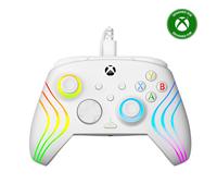Turtle Beach Afterglow Wave White Wired RGB Gaming Controller with Mappable Buttons, Hall-Effect Hair Triggers and Audio Controls. Licensed for Xbox