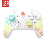 Turtle Beach Afterglow Wave White Wireless RGB Gaming Controller. Officially Licensed for Nintendo Switch 2