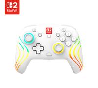 Turtle Beach Afterglow Wave White Wireless RGB Gaming Controller. Officially Licensed for Nintendo Switch 2