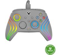 Turtle Beach Afterglow Wave Controller Grey Wired RGB Gaming Controller - Licensed for Xbox Series X or S, Xbox One and Windows - Mappable Buttons, Hall-Effect Hair Triggers, Audio Controls