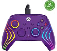 Turtle Beach Afterglow Wave Controller Purple Wired RGB Gaming Controller - Licensed for Xbox Series X or S, Xbox One and Windows - Mappable Buttons, Hall-Effect Hair Triggers, Audio Controls