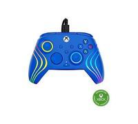 Turtle Beach Afterglow Wave Controller Blue Wired RGB Gaming Controller - Licensed for Xbox Series X or S, Xbox One and Windows - Mappable Buttons, Hall-Effect Hair Triggers, Audio Controls