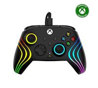Turtle Beach Afterglow Wave Wired RGB Gaming Controller for XBOX & PC | Black, XBOX Series X|S, XBOX One, Customizable RGB Lighting, 2 Mappable Buttons, Hall-Effect Hair Triggers, Audio Controls