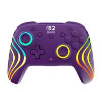 Turtle Beach Afterglow Wave Purple Wireless RGB Gaming Controller. Officially Licensed for Nintendo Switch 2