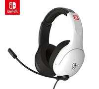 Turtle Beach Airlite Fit Black and White Wired Gaming Headset with Flip-to-Mute Mic, Over-Ear Premium Comfort and 40mm Speakers. Officially Licensed for Nintendo Switch