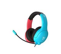 Turtle Beach Airlite Fit Neon Blue and Red Wired Gaming Headset Officially Licensed for Nintendo Switch, Nintendo Switch Lite, and Nintendo Switch OLED - Flip-to-Mute Mic, Over-Ear Premium Comfort