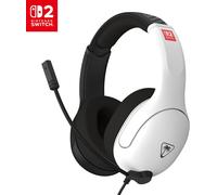 Turtle Beach Airlite Fit Black and White Wired Gaming Headset Officially Licensed for Nintendo Switch 2 and Nintendo Switch, and Nintendo Switch OLED - Flip-to-Mute Mic, Over-Ear Premium Comfort