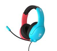 Turtle Beach Airlite Fit Neon Blue and Red Wired Gaming Headset Officially Licensed for Nintendo Switch, Nintendo Switch Lite, and Nintendo Switch OLED - Flip-to-Mute Mic, Over-Ear Premium Comfort