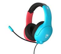 Turtle Beach Airlite Fit Neon Blue and Red Wired Gaming Headset Officially Licensed for Nintendo Switch, Nintendo Switch Lite, and Nintendo Switch OLED - Flip-to-Mute Mic, Over-Ear Premium Comfort