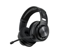 Turtle Beach Atlas Air Wireless Open-Back Headset for PC, PS5, PS4, Mobile | Black, PlayStation, 24-Bit High-Fidelity Audio, Adjustable Mic, Rechargeable 50-Hr Battery, Memory Foam Cushions, Lightweight