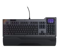 Turtle Beach Command Series KB5 Full-Size Wired Mechanical Gaming Keyboard with 2.4” Touchscreen, Titan Low-Profile Switches, True 8K Polling, RGB Lighting - UK Layout (QWERTY)