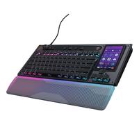 Turtle Beach Command Series KB7 TKL Wired Gaming Keyboard - 4.3” Touchscreen Command Display, Titan Low-Profile Hall-Effect Switches, True 8K Polling, RGB Lighting - UK Layout (QWERTY)
