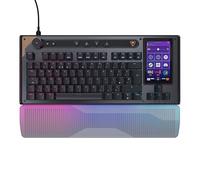 Turtle Beach Command Series KB7 TKL Wired Gaming Keyboard - 4.3” Touchscreen Command Display, Titan Low-Profile Hall-Effect Switches, True 8K Polling, RGB Lighting - UK Layout (QWERTY)