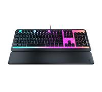 Turtle Beach Magma RGB Gaming Keyboard with Membrane Keys, Advanced Anti-Ghosting, Customizable RGB Lighting, Detachable Palm Rest - Black