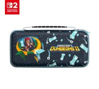 Turtle Beach PlayTrek Travel Case Minecraft Dungeons II, Nintendo Switch 2 | Licensed for Switch 2, Lite, OLED, Carrying Case, 12 Game Card Holder, Cover, Portable Storage, Minecraft Dungeons II
