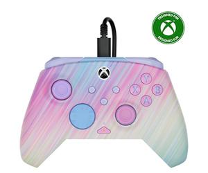Turtle Beach Rematch Advanced Wired Gaming Controller for XBOX & PC | Cotton Candy, XBOX Series X|S, XBOX One, PC, 2 Remappable Buttons, Hall-Effect Triggers, Audio Controls, Glows-in-the-Dark