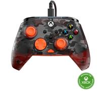 Turtle Beach Rematch Core Ghost Black Camo/Orange Wired Gaming Controller - Licensed for Xbox Series X and S, Xbox One and Windows PCs - Audio Controls, Rumble Motors and Impulse Triggers, 8ft Cable