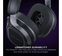 Turtle Beach Stealth 700 Black PlayStation Wireless Gaming Headset with up to 80 hour Battery, Bluetooth, Dual Transmitters and 60mm Speakers for PS5