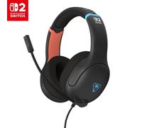 Turtle Beach UK Airlite Fit Charcoal Black Wired Gaming Headset for Nintendo Switch 2 and Nintendo Switch, and Nintendo Switch OLED, Flip-to-Mute Mic, Over-Ear Premium Comfort