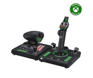 Turtle Beach VelocityOne H.O.T.A.S. Flight Sim Controls XBOX, PC | Black, XBOX Series X|S, XBOX One, Flightstick II & Dual Throttle, 15 Hall-Effect Axes, 73 Programmable Inputs, Display, RGB