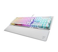 Turtle Beach Vulcan II - Mechanical PC Gaming Keyboard, Titanium II Switches, Customizable Illuminated RGB Keys, Removable Wrist Rest, Aluminum Plate - White