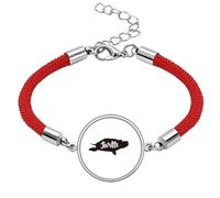 Turtle Black and White Animal Lucky Red String Bracelet Rope Bracelet Handmade
