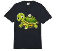 Turtle Blossom Shell Smile Comfort Colors Adult Heavyweight T-Shirt