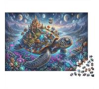 Turtle Castle Classic 1000 Pc Rigid Cardboard Jigsaw Cosmic Ocean for Seniors Leisure Time Rainy Day Fun Must-Have Puzzle Lovers 70x50cm/1000pcs