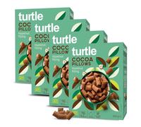 Turtle Cereal Better Breakfast - Cocoa Pillows Gluten Free Cereal with Hazelnut Filling 300g (Pack of 4) | Certified Organic Vegan Gluten Free, Source of Fibre, No Palm Oil