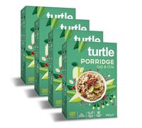 Turtle Cereal Better Breakfast - Goji & Chia Gluten Free Oats 400g (Pack of 4) | Gluten Free Porridge with Superfoods Goji Berries & Chia Seeds, Organic Oats, Vegan, No Added Sugar, High in Fibre