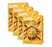 Turtle Cereal Better Breakfast - Honey Balls Cereal 300g (Pack of 4) Certified Organic Wholegrain Breakfast Cereal, Rich in Fibre, No Artificial Colours or Flavours, Naturally Sweetened with Honey