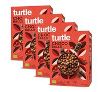 Turtle Cereal - Choco Balls - Vegan Chocolate Cereal 300g (Pack of 4) | Organic Vegan Breakfast Cereal, Source of Fibre, Natural Ingredients | Better Breakfast
