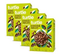 Turtle Cereal - Cocoa Smiles Gluten Free Cereal 300g (Pack of 4) | Certified Organic Vegan Chocolate Breakfast Cereal, Source of Fibre, No Palm Oil, Natural Ingredients | Better Breakfast