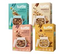 Turtle Cereal - Gluten Free Granola Variety Pack 350g (Pack of 4) | Pecan & Maple, Chocolate & Hazelnut, Nuts & Seeds & Chocolate, Organic Granola Selection | Better Breakfast
