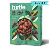 Turtle Cocoa Pillows Hazelnut Filling Organic GF - Pack of 2 (300g each)