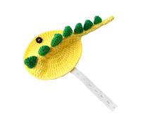 Turtle Costume - Dinosaur Design Knit Dress with Adjustable Shoulder Strap, Contrast Small Animal Sweater with Natural Habitat | For Small Animals Cosplay Party Photo Events