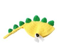 Turtle Costume - Dinosaur Design Knit Dress with Adjustable Shoulder Strap, Contrast Small Animal Sweater with Natural Habitat | For Small Animals Cosplay Party Photo Events