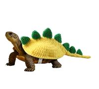 Turtle Costume for Halloween | Adjustable Suspenders Dinosaur Pattern Craft Wool Sweater - Winter Sweater - Costume for Small Animal Cosplay Halloween Party Pets